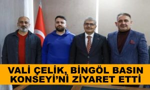 Vali Çelik, Bingöl’de Basın Temsilcileriyle Buluştu